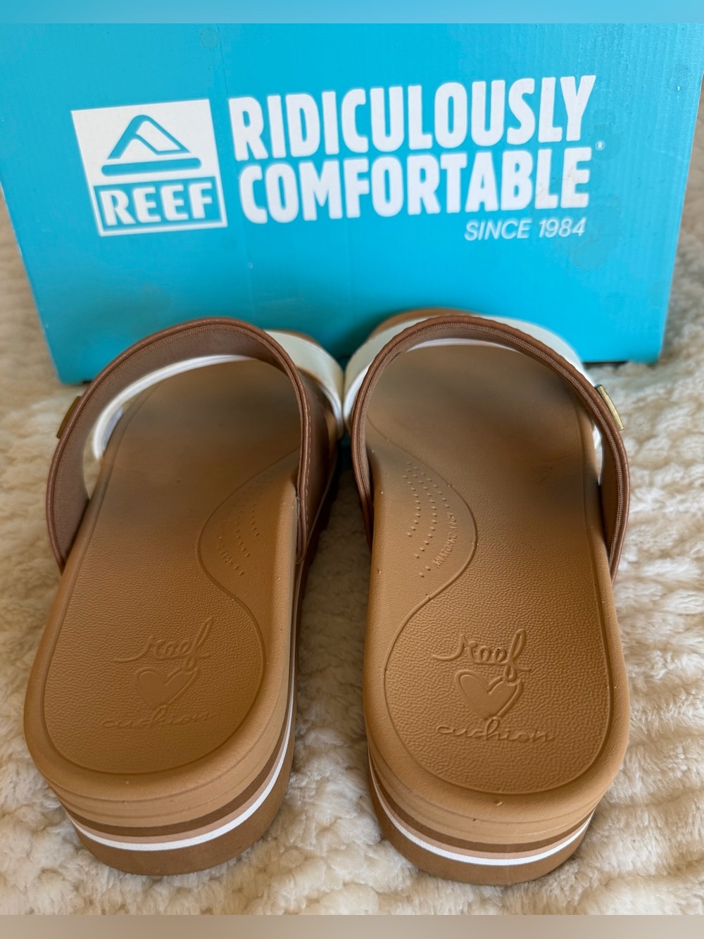 Reef Womens Banded Horizon Hi-White Duo - Picture 3 of 6